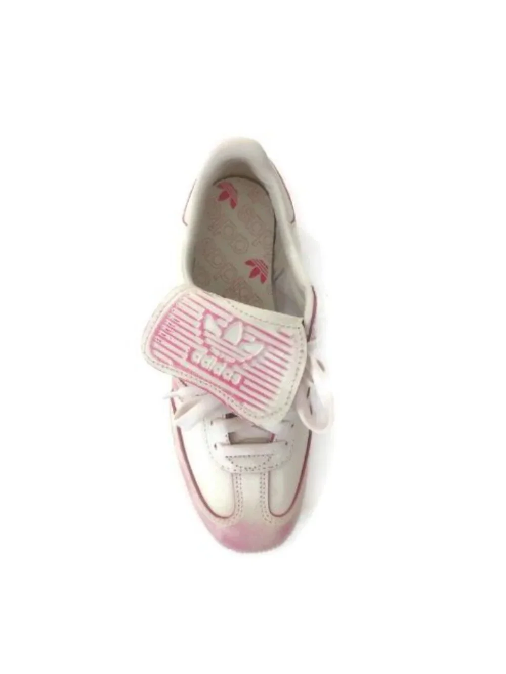 Adidas Samba LT Womens Size 9 Cream White Shock Pink Leather Sneakers Shoes New